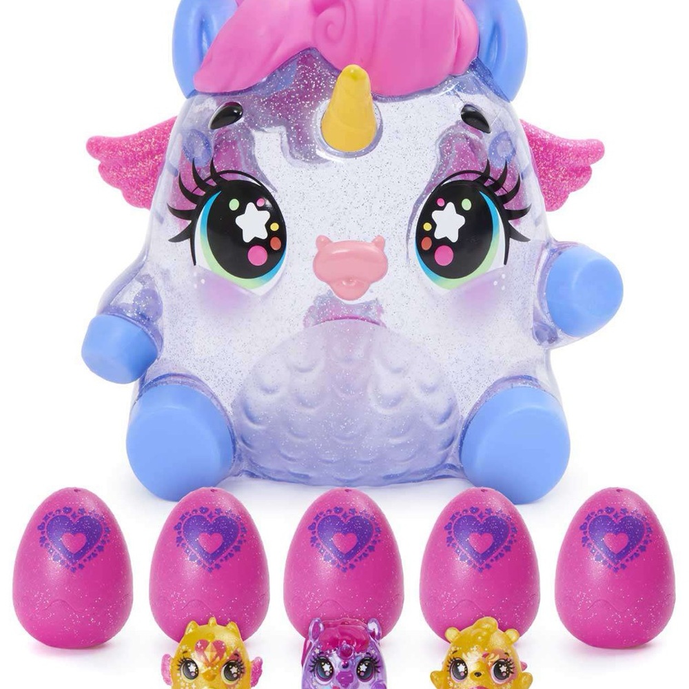 NEW Hatchimals CollEGGtibles Unikeet Glamfetti Exclusive Bank Collectible - Picture 9 of 12